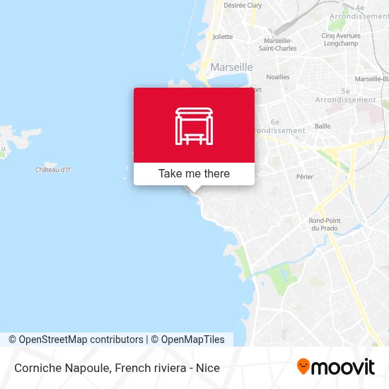 Corniche Napoule map