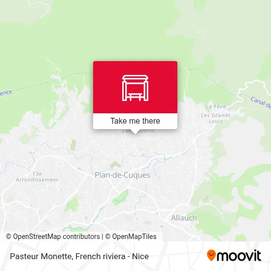 Pasteur Monette map