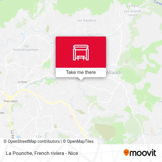 La Pounche map