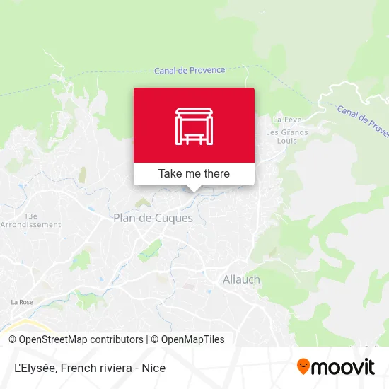L'Elysée map