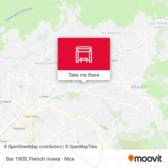 Bar 1900 map