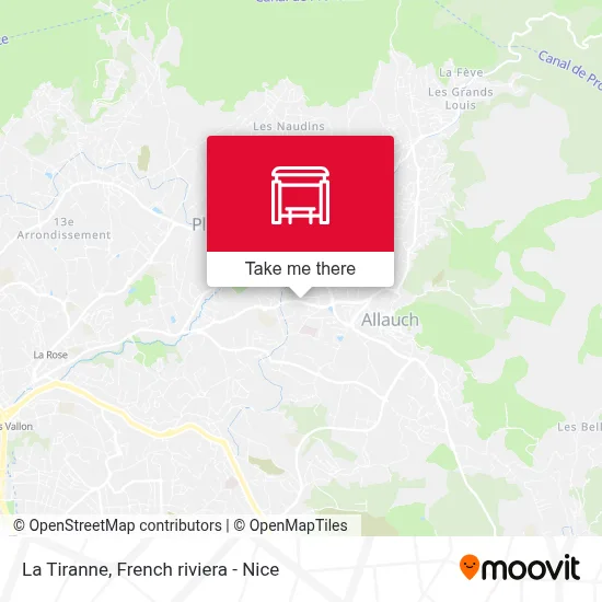 La Tiranne map