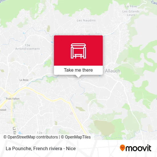 La Pounche map