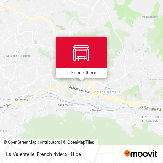 La Valentelle map