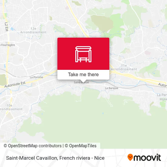 Saint-Marcel Cavaillon map
