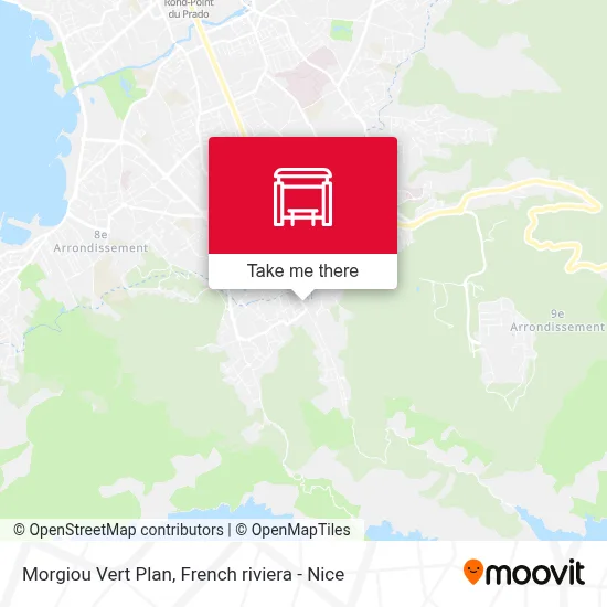 Morgiou Vert Plan map