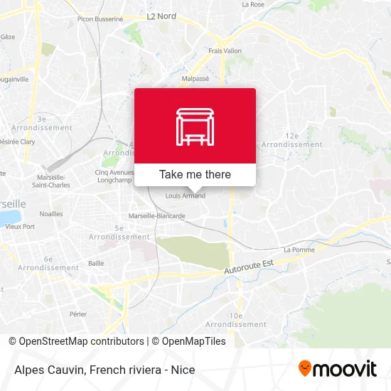 Alpes Cauvin map