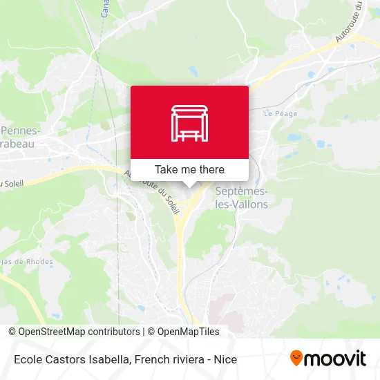 Ecole Castors Isabella map