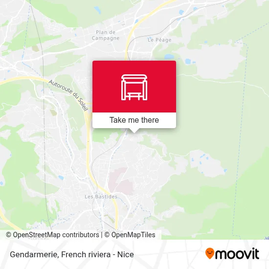 Gendarmerie map