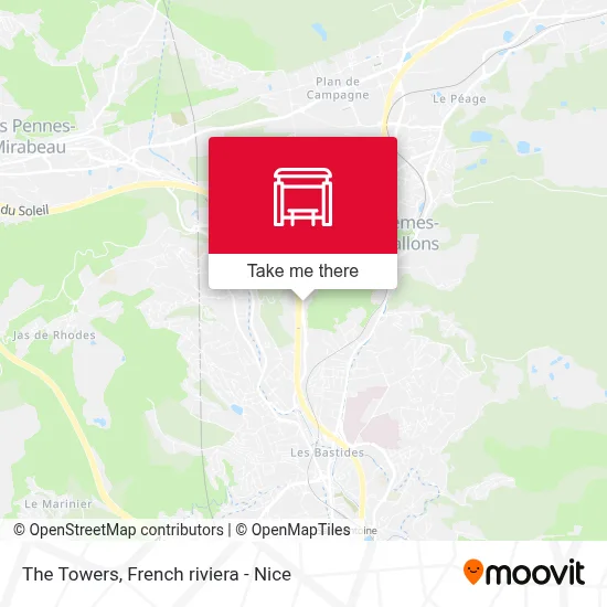 Les Tourelles map