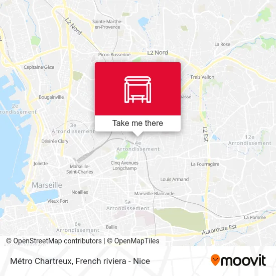 Métro Chartreux map