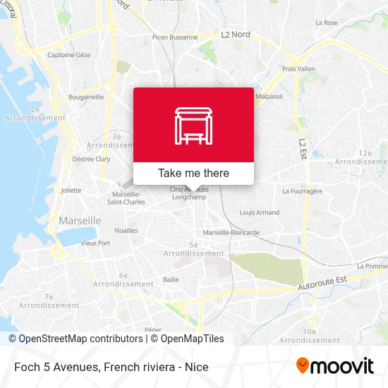 Foch 5 Avenues map