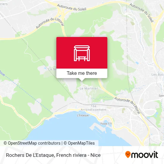 Mapa Rochers De L'Estaque