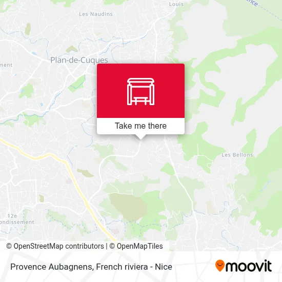 Provence Aubagnens map