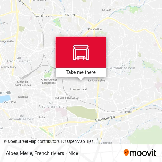 Alpes Merle map