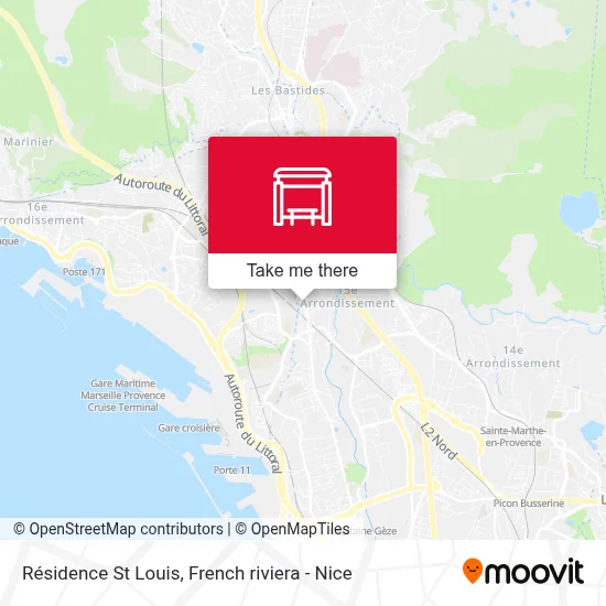 Résidence St Louis map