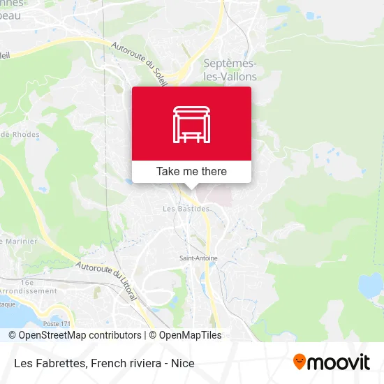 Les Fabrettes map
