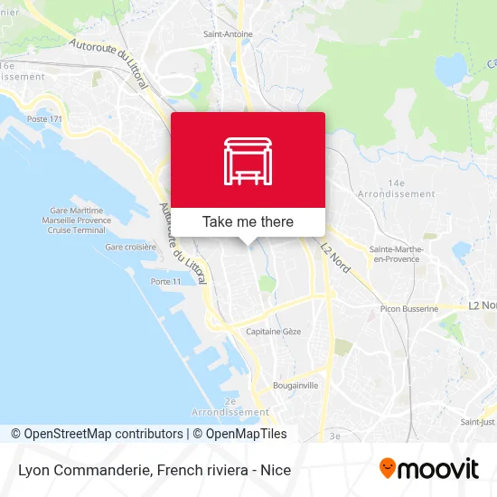 Mapa Lyon Commanderie