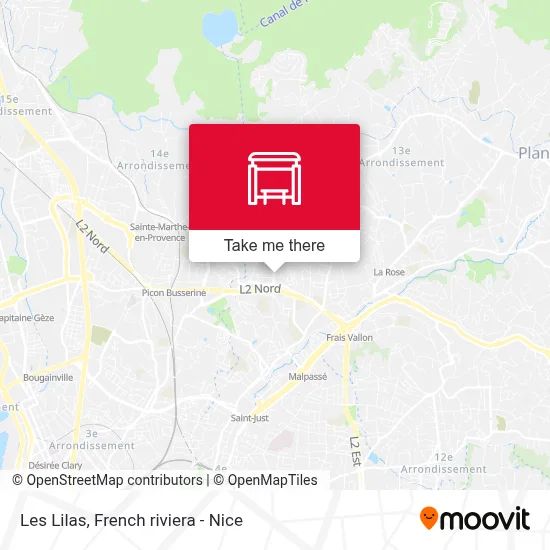 Les Lilas map