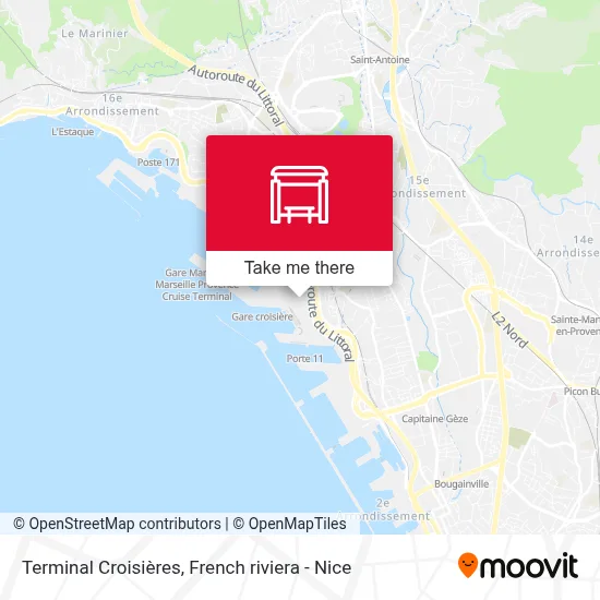 Terminal Croisières map