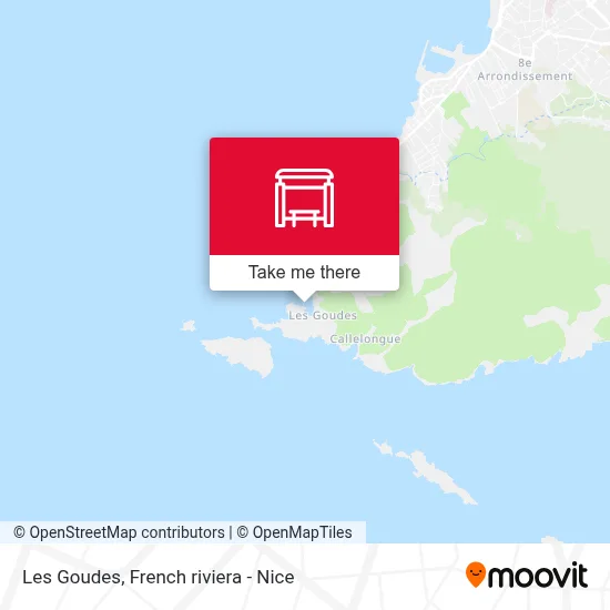 Les Goudes map