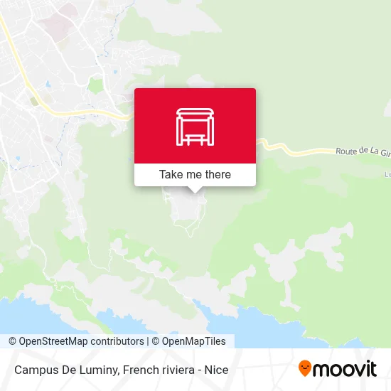 Campus De Luminy map