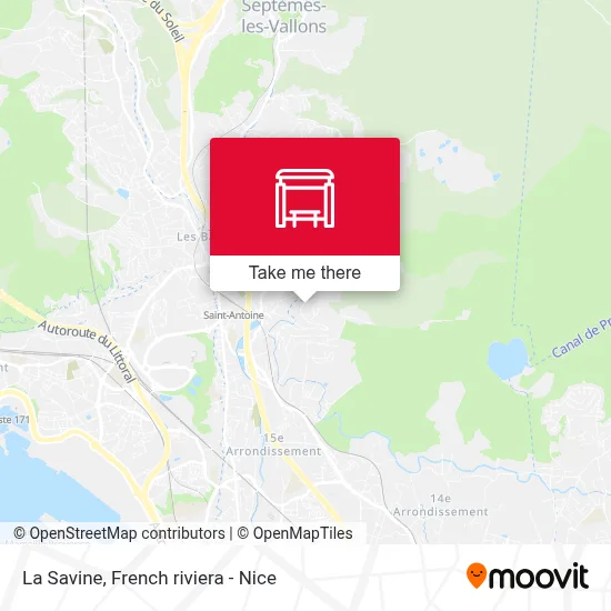 La Savine map