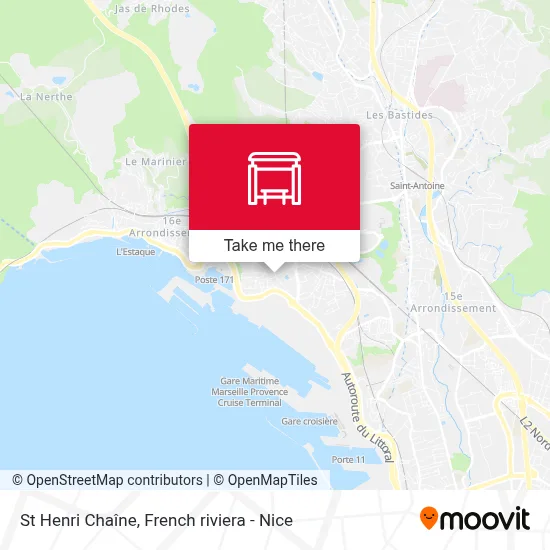 St Henri Chaîne map