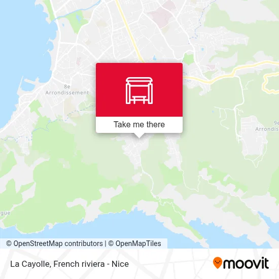 La Cayolle map