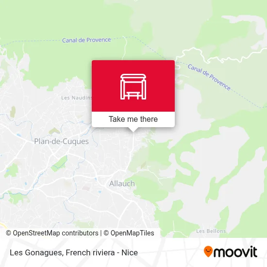 Les Gonagues map