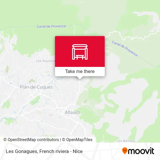 Les Gonagues map