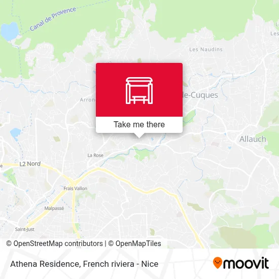 Résidence Athéna map