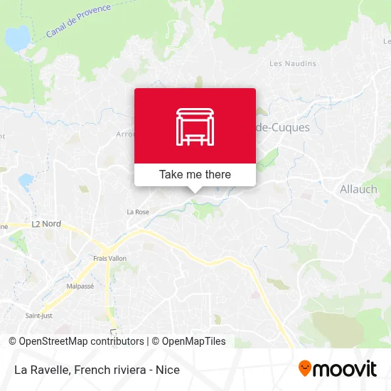 La Ravelle map