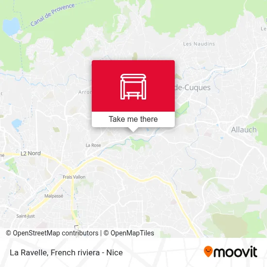 La Ravelle map