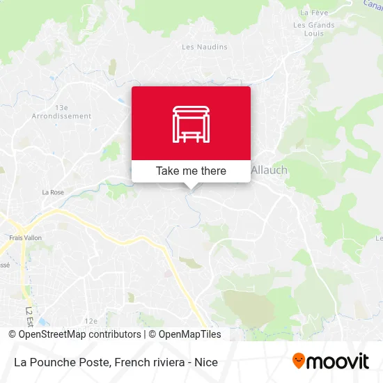 La Pounche Poste map