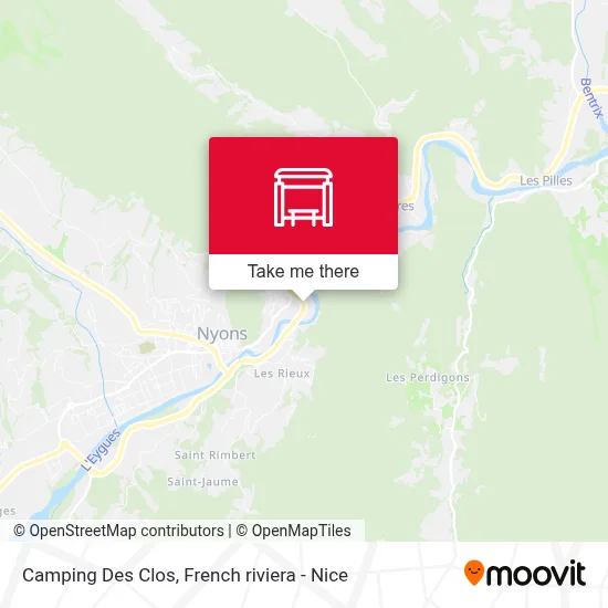 Camping Des Clos map