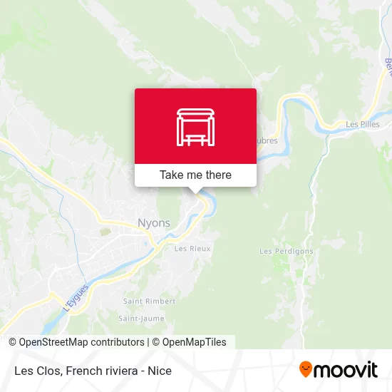 Les Clos map