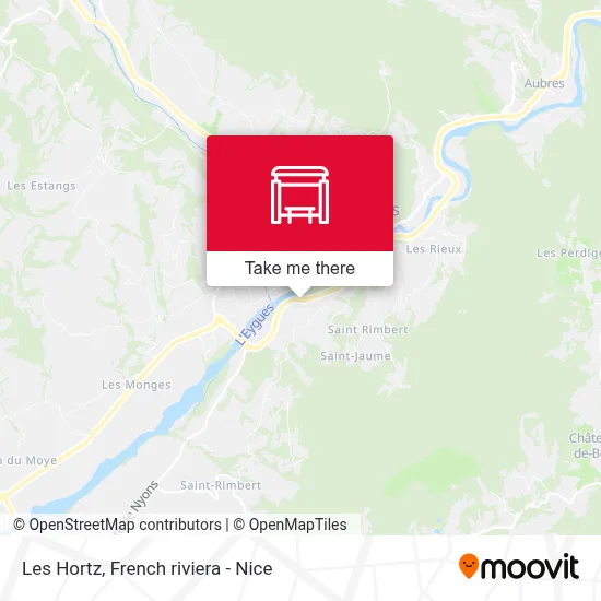 Les Hortz map