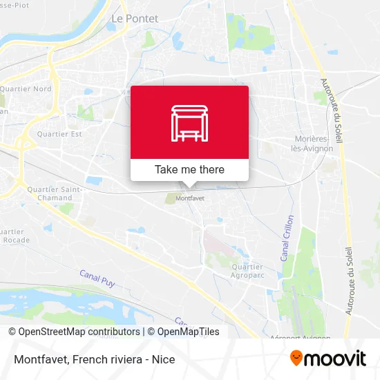 Montfavet map