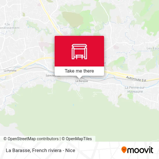 La Barasse map