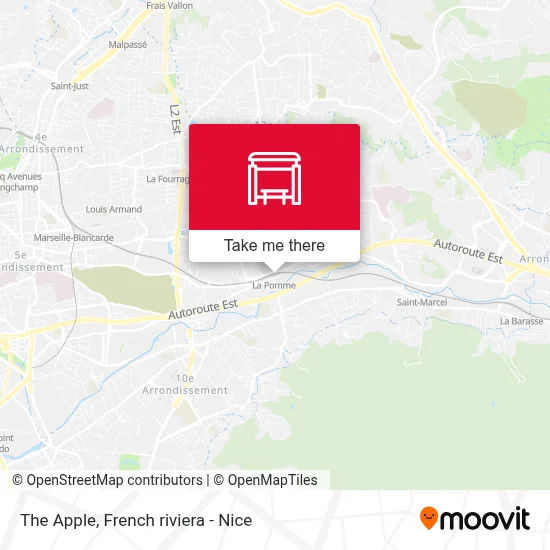La Pomme map