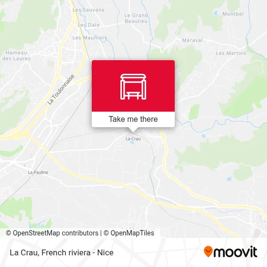 La Crau map