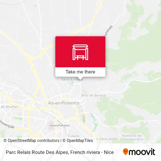 Parc Relais Route Des Alpes map