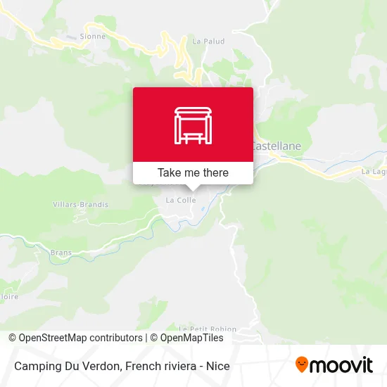 Camping Du Verdon map