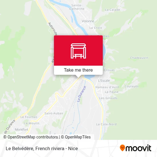 Le Belvédère map