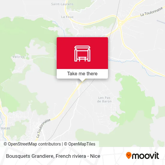 Bousquets Grandiere map