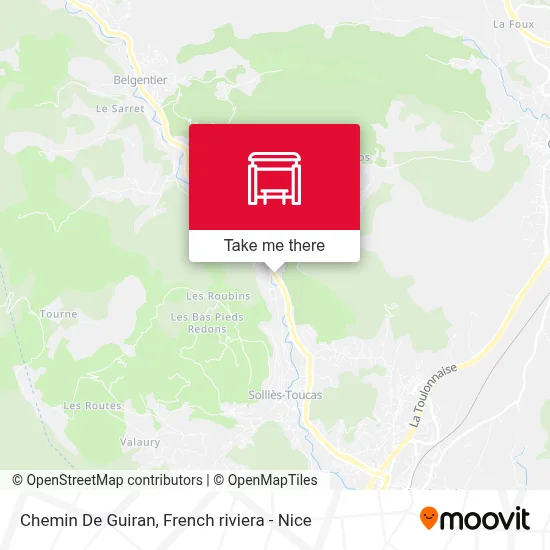 Chemin De Guiran map