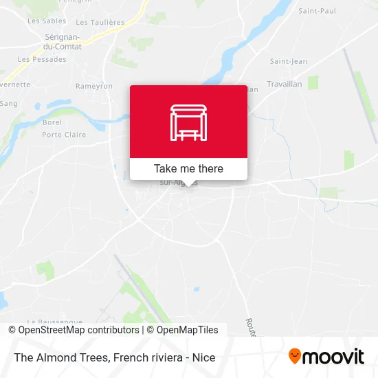 Les Amandiers map