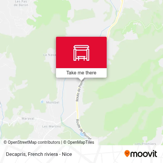 Mapa Decapris