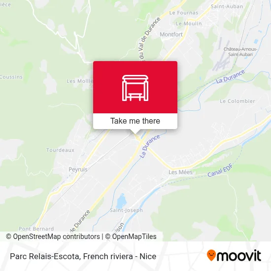 Parc Relais-Escota map